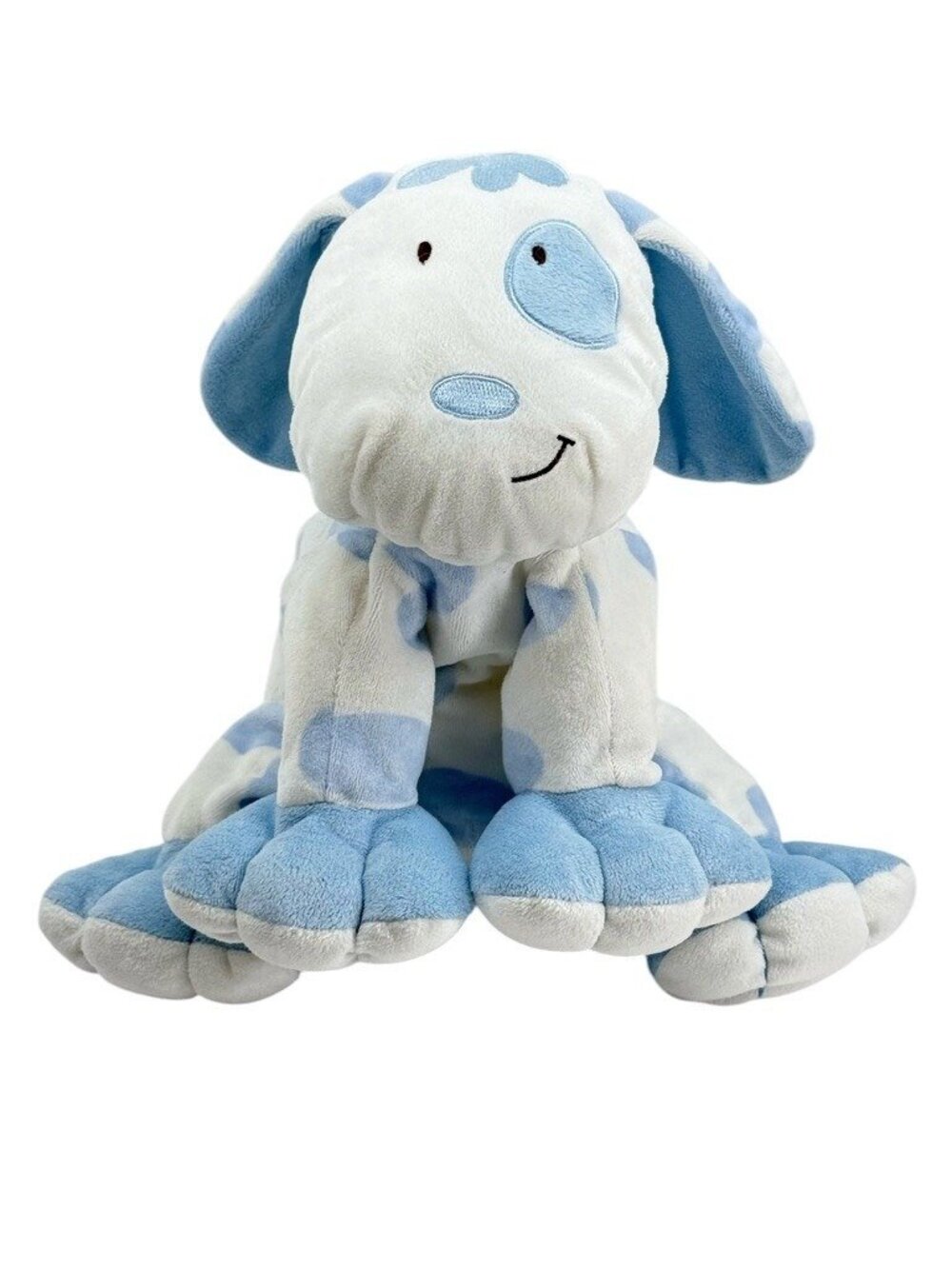 Kids Preferred Blue White Spot Puppy Dog Plush 10" Asthma Allergy Friendly 2005